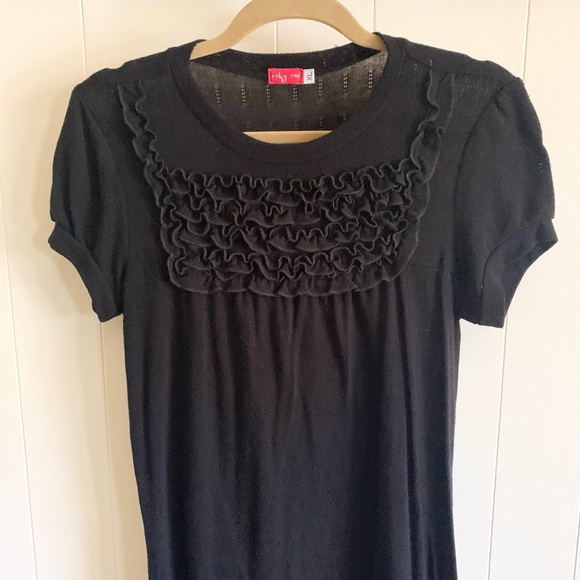 Knit Pull Over Black Dress Size XL - Picture 2 of 4